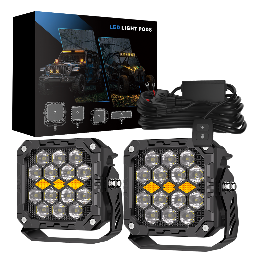 4-Inch Fourteen-Lens Off-Road Spot Light Kit