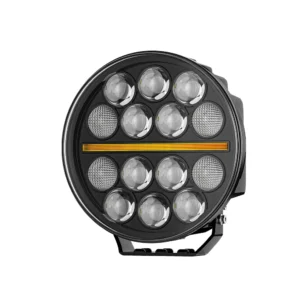 9-Inch Round Dual-Row LED Driving Light with DRL