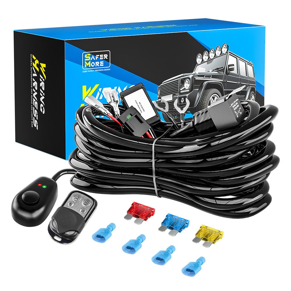 12V 30A Dual-Output LED Light Wiring Harness – XS-BS-2