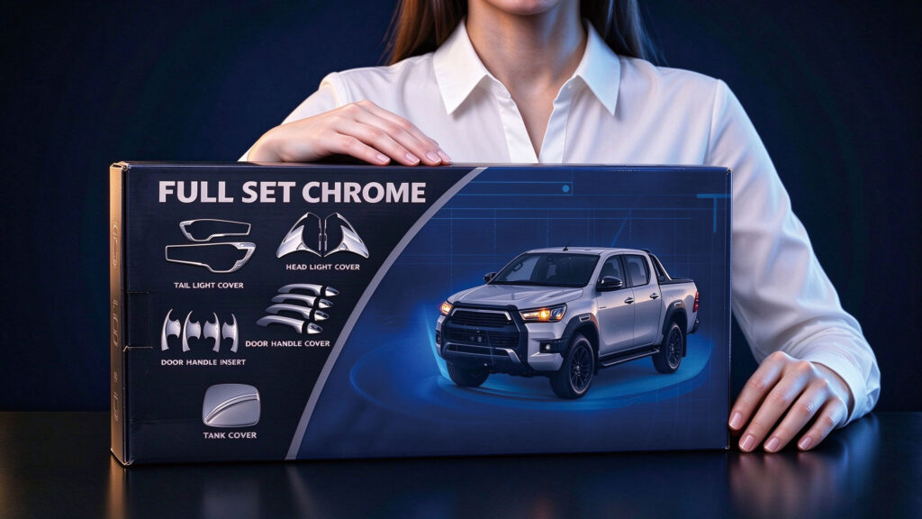 SUNZ Toyota Hilux accessory product packaging