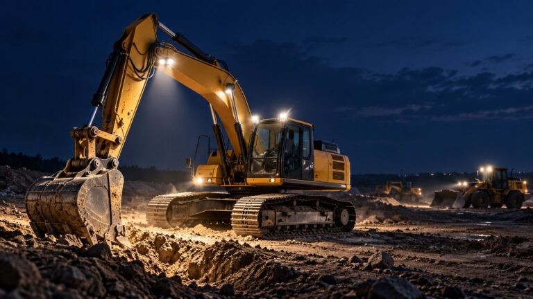 Construction Equipment Lights: LED Work Light Selection Guide